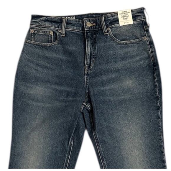 J. CREW NWT Medium Wash Curvy Full Length Classic Straight Denim Jeans Size 28P - Picture 3 of 8